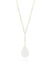 MOUNIR LONDON - Moonstone Drop Necklace - Lyst