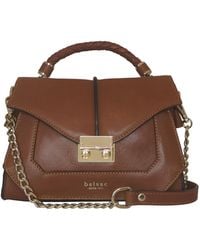 BELYSA - Flore, Cognac Leather Shoulder Bag - Lyst
