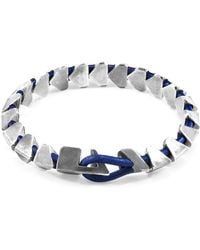 Anchor and Crew - Azure Brixham Maxi & Round Leather Bracelet - Lyst