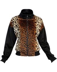 Lalipop Design - Leopard Print Bomber Jacket - Lyst