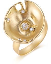 Rare Matters Jewelry - Organic Clear Glass Lily Ring - Lyst