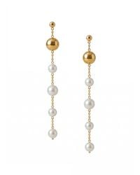 Jaredjamin - Nora Dangle Pearl Earrings - Lyst