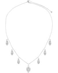 Seven Saints - Artemis Slider Choker Necklace, Rhodium - Lyst
