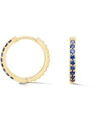 Dower & Hall - Large Sapphire Lumiere Hoops - Lyst