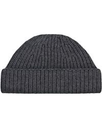 Paul James Knitwear - Heavyweight Extra Fine Merino Caster Fisherman Beanie - Lyst