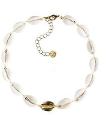 Adriana Pappas Designs - Mini Metal Shell Accent Choker - Lyst