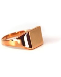VicStoneNYC Fine Jewelry - Rose Square Signet Ring For - Lyst