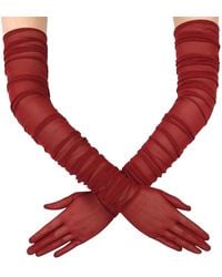 HIGH HEEL JUNGLE by KATHRYN EISMAN - Ariana Ruched Gloves - Lyst