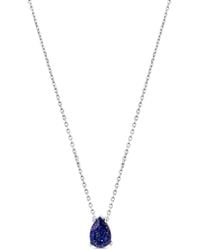SALLY SKOUFIS - Pure Droplet Necklace Petite With Natural Lapis Lazuli - Lyst