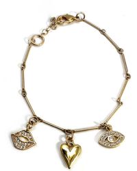 Rachel Nathan - Chain: Love Letter Bracelet - Lyst