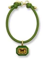 Michael Nash Jewelry - Lena Resin Octagon And Topaz Crystal Pendant - Lyst