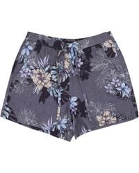 lords of harlech - Leanne Exotic Floral Drawstring Short - Lyst