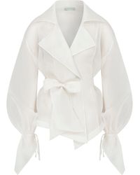 Cansu Xi - La Veste Silk Eos - Lyst