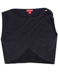 No'design - Myth Buckle Detail Crop Top - Lyst