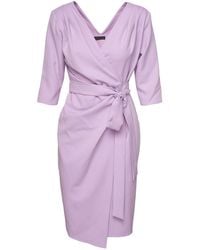 concept A trois - Wrap Light Cocktail Dress - Lyst