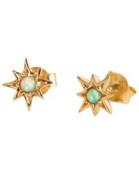 Claire Hill Designs - Opal Star Mini Stud Earrings - Lyst