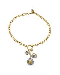 Loni Paul Jewelry - Mixed Metal Charm Cluster Necklace - Lyst