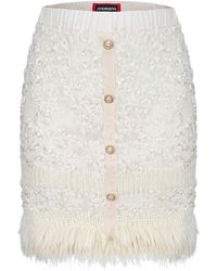 Andreeva - Sundown Handmade Knit Skirt With Pear Buttons - Lyst