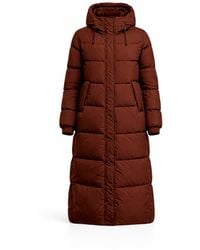Tantra Spain Sl - Quilted Coat With Non-Detachable Hood, Side Pockets, And Zipper And Clip Closure - Lyst