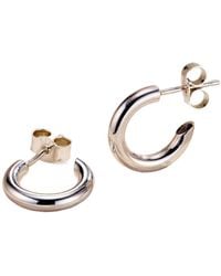 Posh Totty Designs - Flow Small Open Hoop Earrings Sterling - Lyst