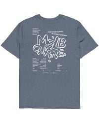 Anchor and Crew - Heather Gustatory Melbourne Coffee Scene Organic Cotton Embroidered T-Shirt - Lyst