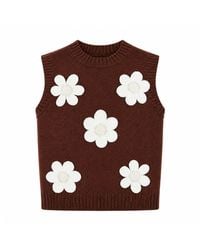Yumi' - Flower Applique Knit Tank - Lyst