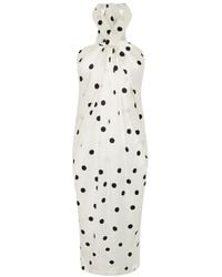 The Summer Edit - Sienna Silk Bandeau Dress - Lyst