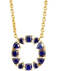 Juvetti - Glorie Necklace Set With Sapphire - Lyst