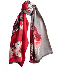 Saachi - Flower Bloom Reversible Scarf - Lyst