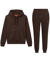 Maison Tangerine - Tobacco Premium Cotton Sweatshirt & Joggers Tracksuit Set For - Lyst