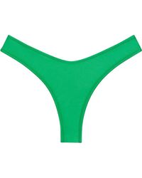 Montce - Emerald Shimmer Added Coverage Lulu Zig-Zag Stitch Bikini Bottom - Lyst