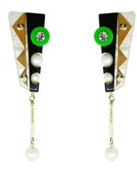 Gissa Bicalho - Handmade Acrylic Earring Short Inti - Lyst