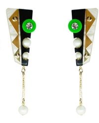 Gissa Bicalho - Handmade Acrylic Earring Short Inti - Lyst
