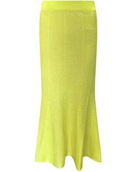 Perlavera - Pony Knitted Elastic Waist Band Skirt - Lyst