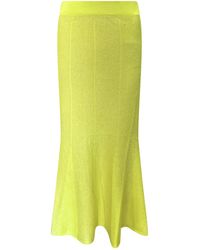 Perlavera - Pony Knitted Elastic Waist Band Skirt - Lyst