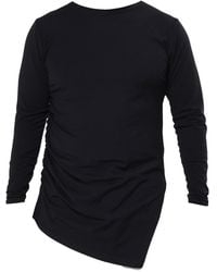 Metamorph - Casual Cotton Top With Asymmetric Hem - Lyst