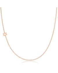Maya Brenner - 14K Asymmetrical Charm Necklace - Lyst