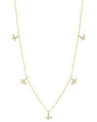Spero London - Plated Butterfly Sterling Necklace - Lyst
