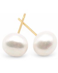 Miss Cecilia - Mini Freshwater Pearl Ear Studs - Lyst