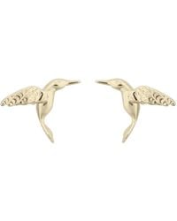 Lily Charmed - Plated Hummingbird Stud Earrings - Lyst