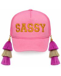 Julia Clancey - Tasseltastic Sassy Tassel Trucker Cap - Lyst