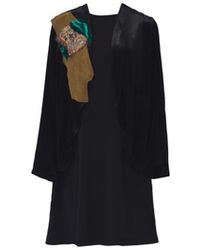Saniya Khan - Silk Panne Velvet Jacket With Applique - Lyst