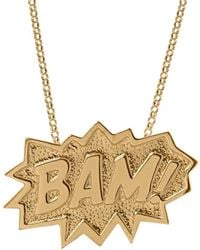 Edge Only Bam Necklace Extra Large Long In Gold - Metallic