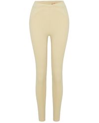 Pcfg - Neutrals Legging With Stitch Detail - Lyst