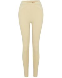 Pcfg - Neutrals Legging With Stitch Detail - Lyst