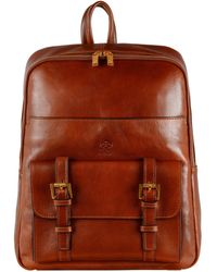 Time Resistance - Leather Backpack Travel Bag - Lyst