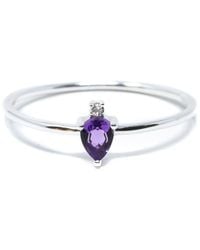 NASI SILVER - Atarah Ring- Amethyst & Topaz - Lyst