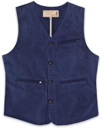 &SONS Trading Co - Watson Waistcoat Midnight - Lyst