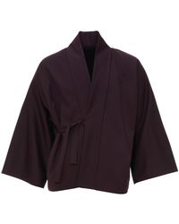 MOE - Plum Wool Jacket Reversible - Lyst