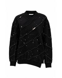 Gao Republic - Sweatshirt Diagonal Cut-Out Jersey - Lyst